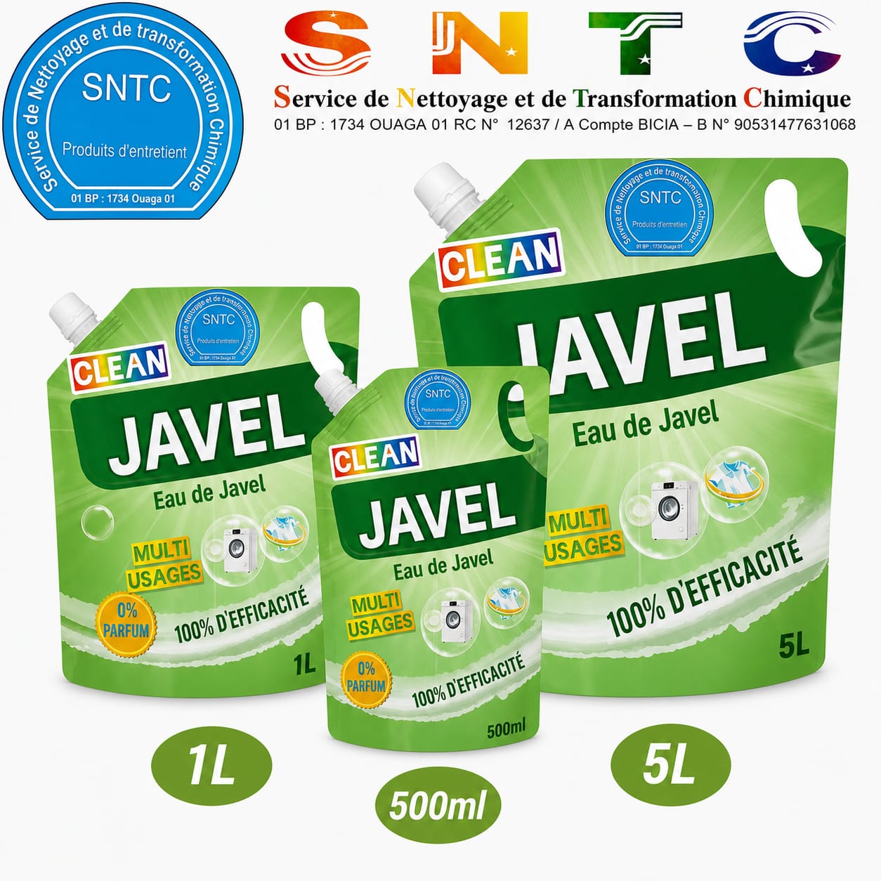 Emballage CLEAN Javel